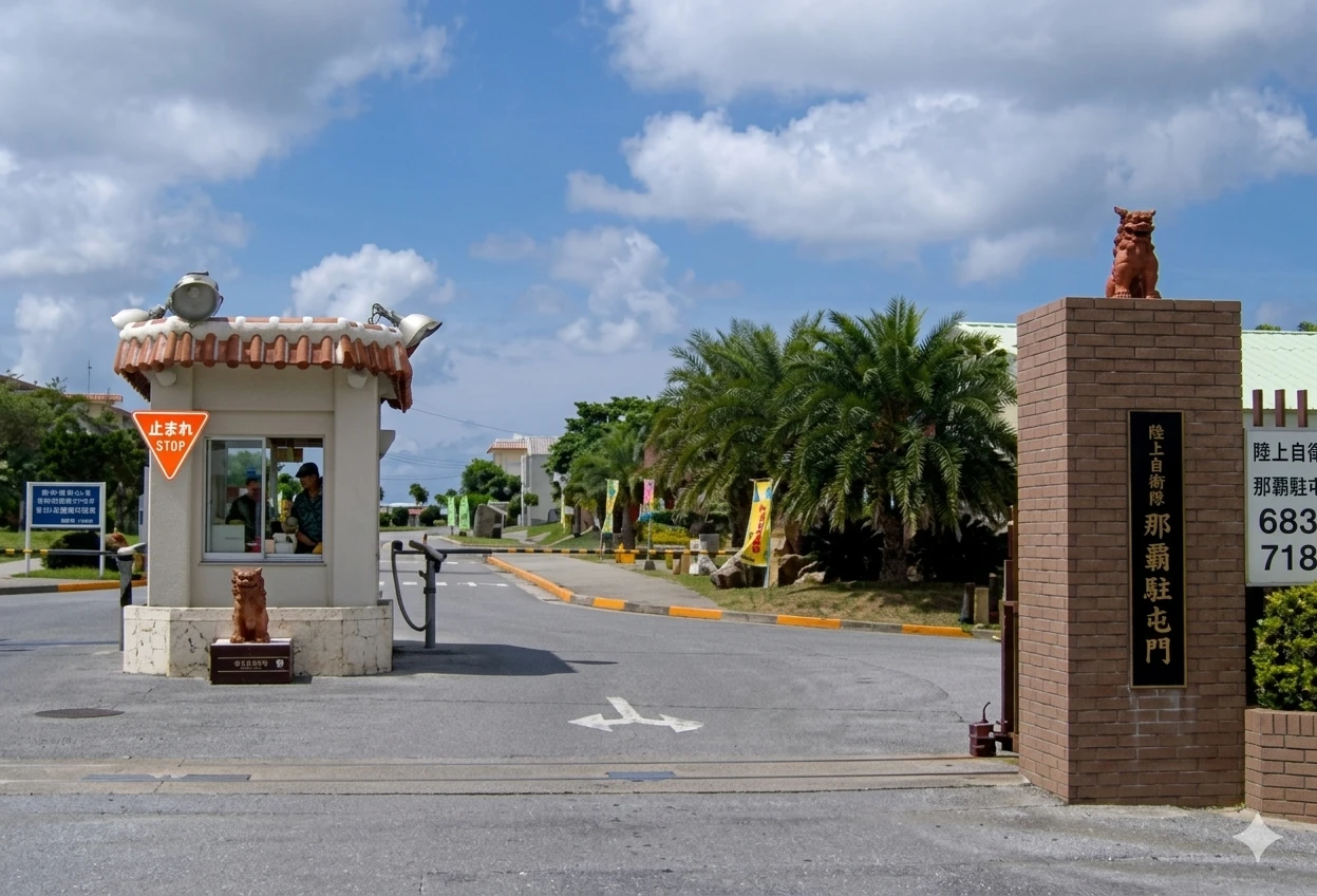 陸上自衛隊駐屯地入口