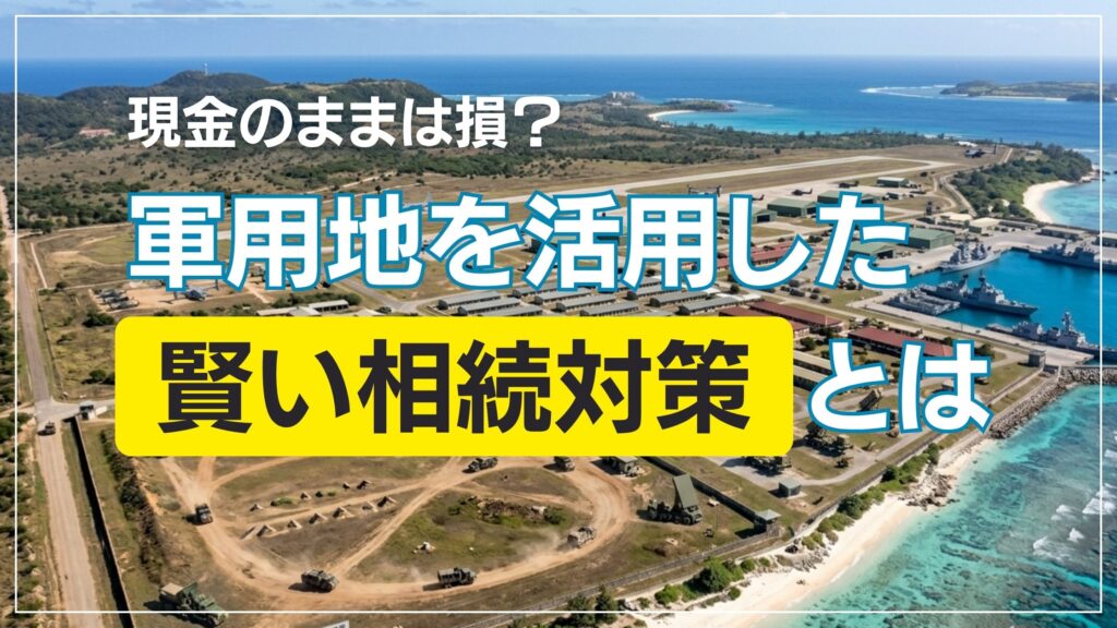 現金のままは損？軍用地を活用した賢い相続対策とは
